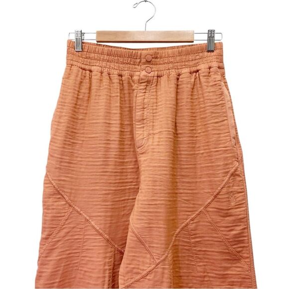 Free People Movement Flipside Textured Pants Sedona Sunrise Size Small Beachy - Picture 7 of 16